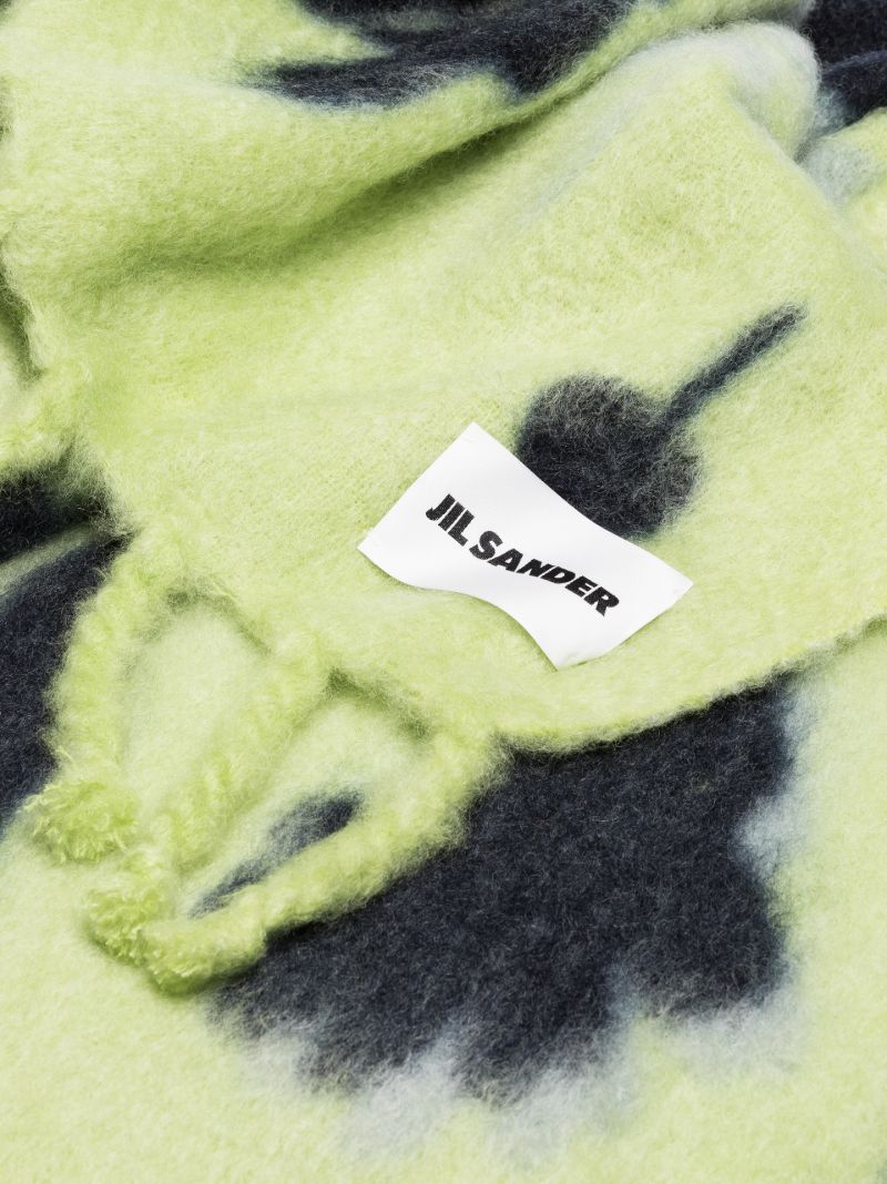 Green Leaf Intarsia Blanket