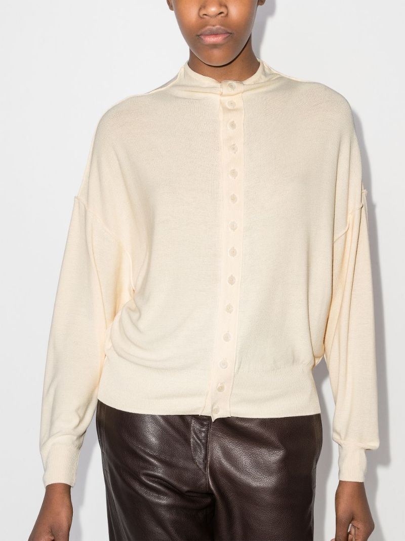 Reversible Buttoned Cardigan