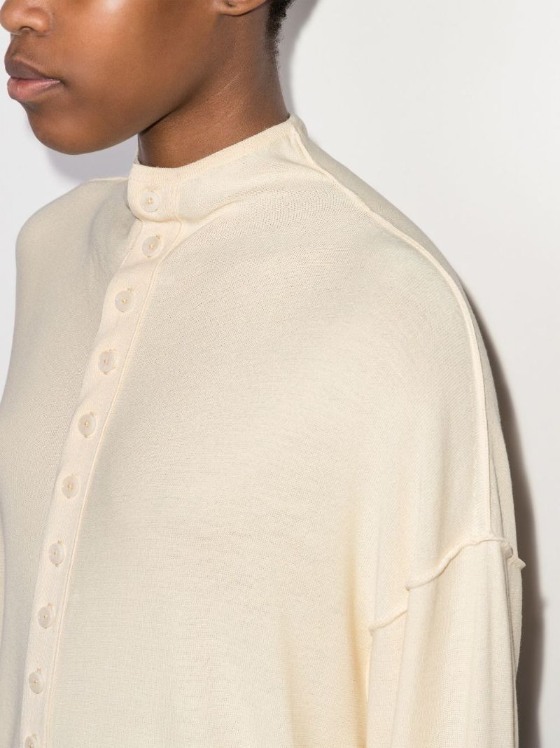 Reversible Buttoned Cardigan