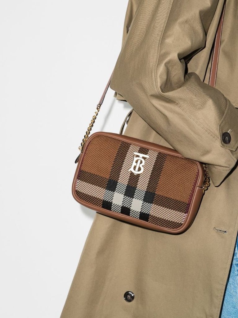 Brown Lola Vintage Check Cross Body Bag