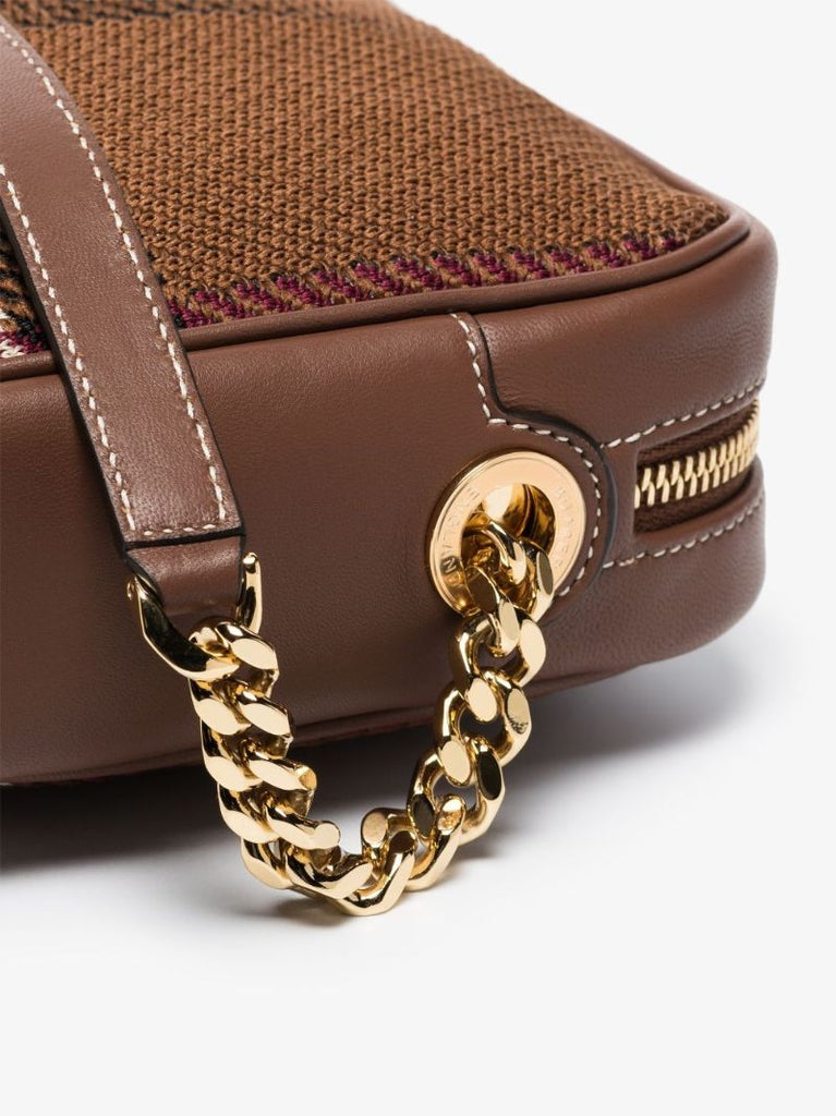 Brown Lola Vintage Check Cross Body Bag