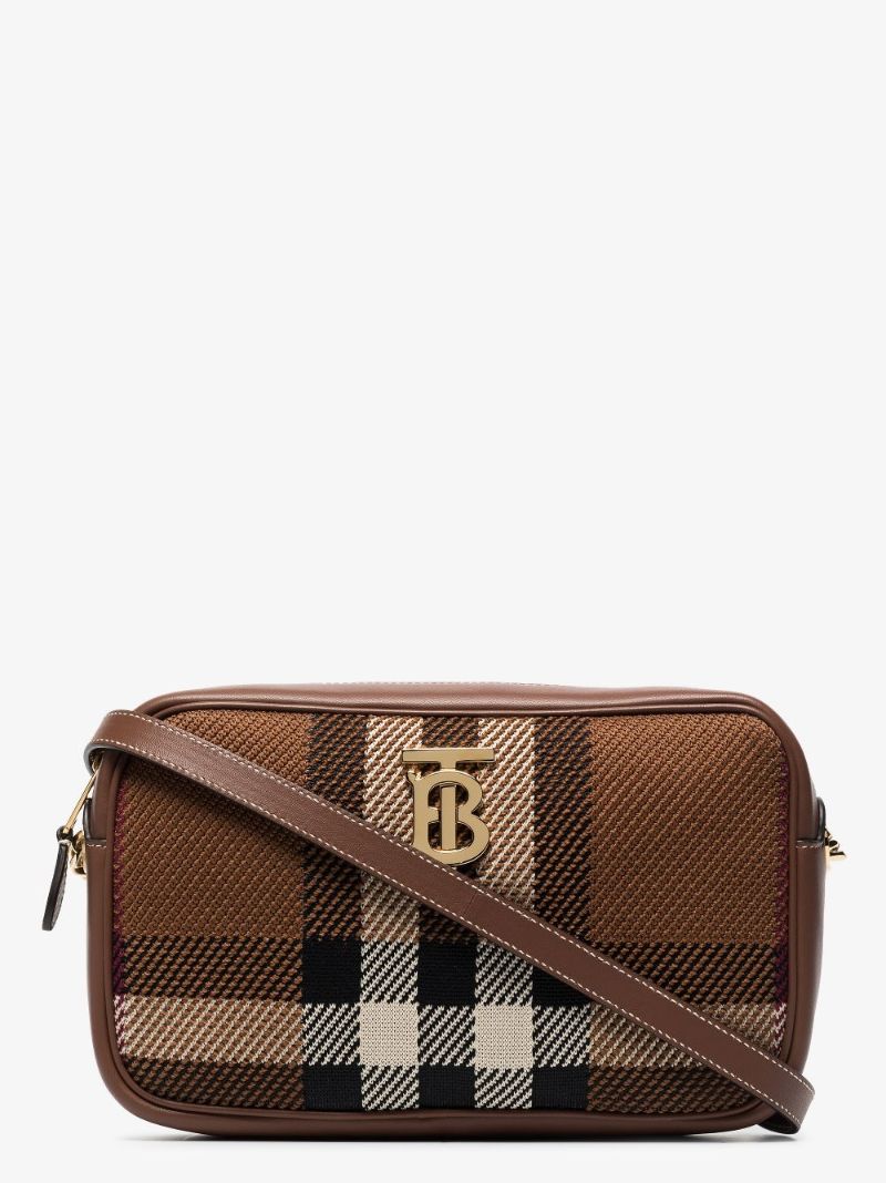 Brown Lola Vintage Check Cross Body Bag