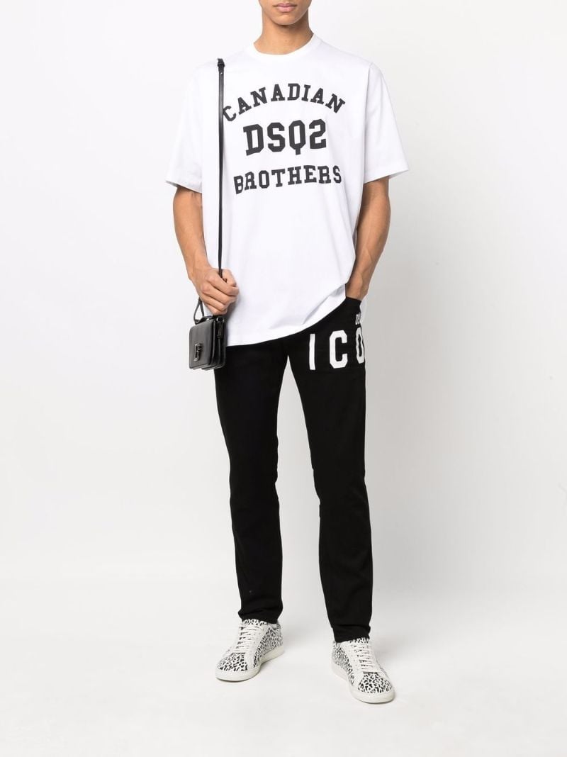 Black Icon Straight-leg Jeans