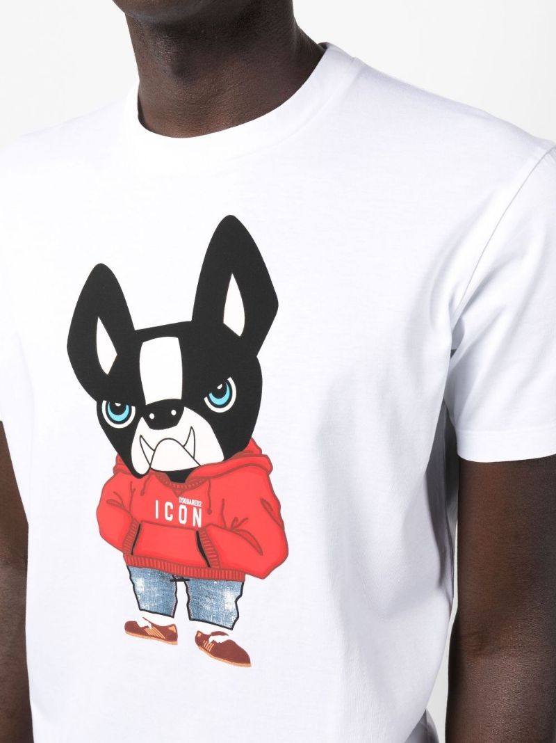 White Icon Ciro Cool Print T-shirt