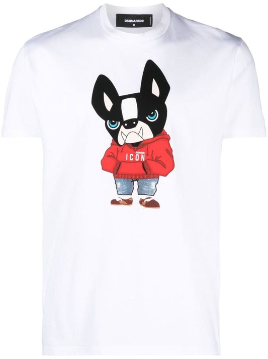 White Icon Ciro Cool Print T-shirt