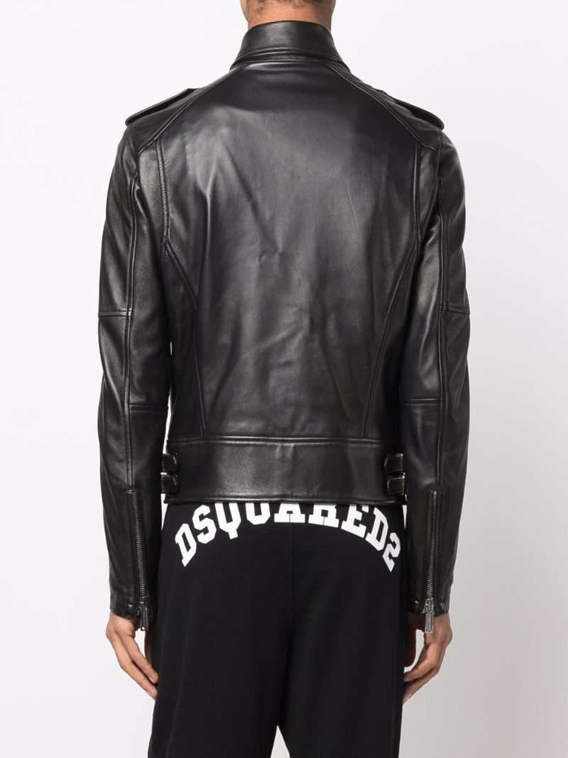 Black Leather Biker Jacket