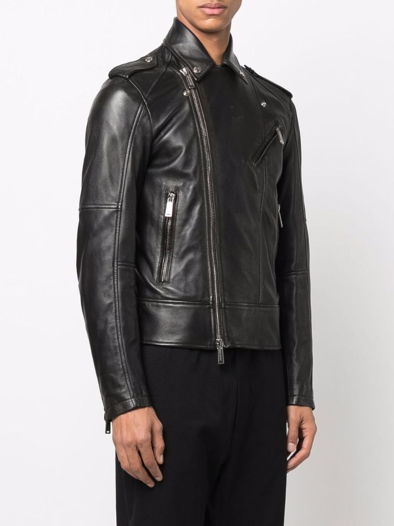Black Leather Biker Jacket
