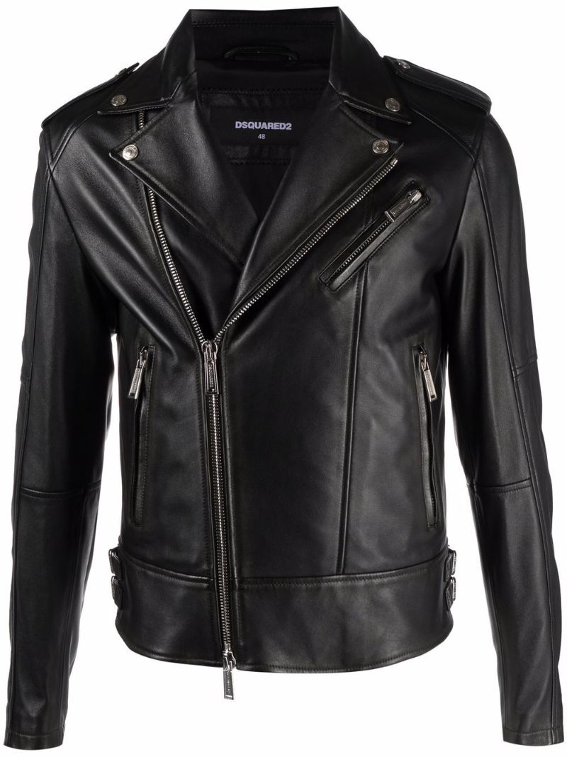 Black Leather Biker Jacket