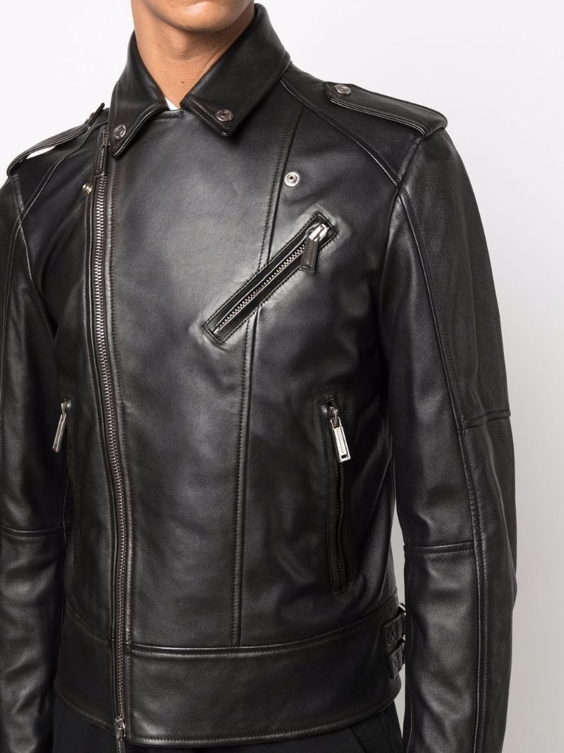 Black Leather Biker Jacket