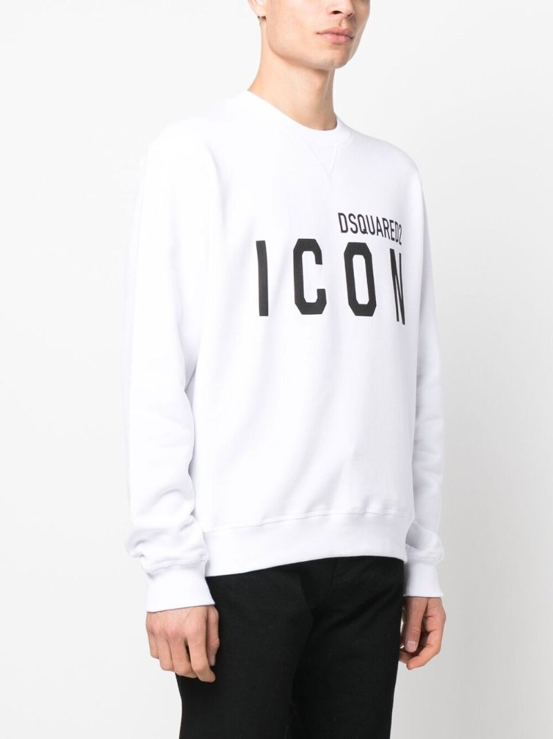 White Icon Cotton Sweatshirt
