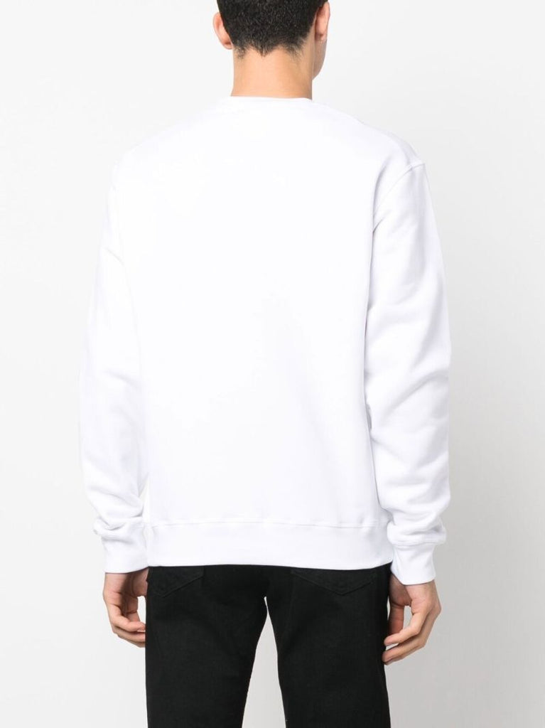 White Icon Cotton Sweatshirt