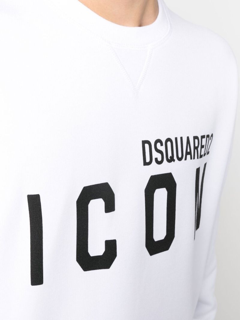 White Icon Cotton Sweatshirt