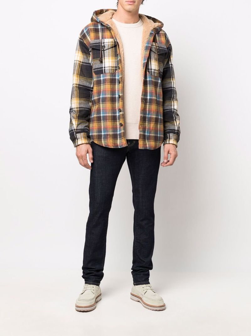 Blue Mid-rise Skinny Jeans