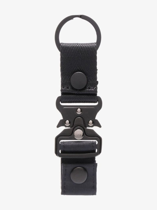Black Mixed Material Keyring