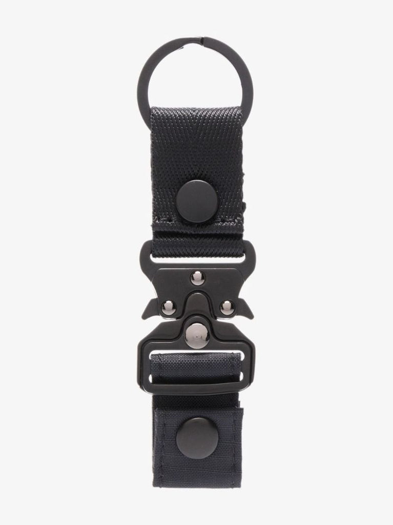 Black Mixed Material Keyring