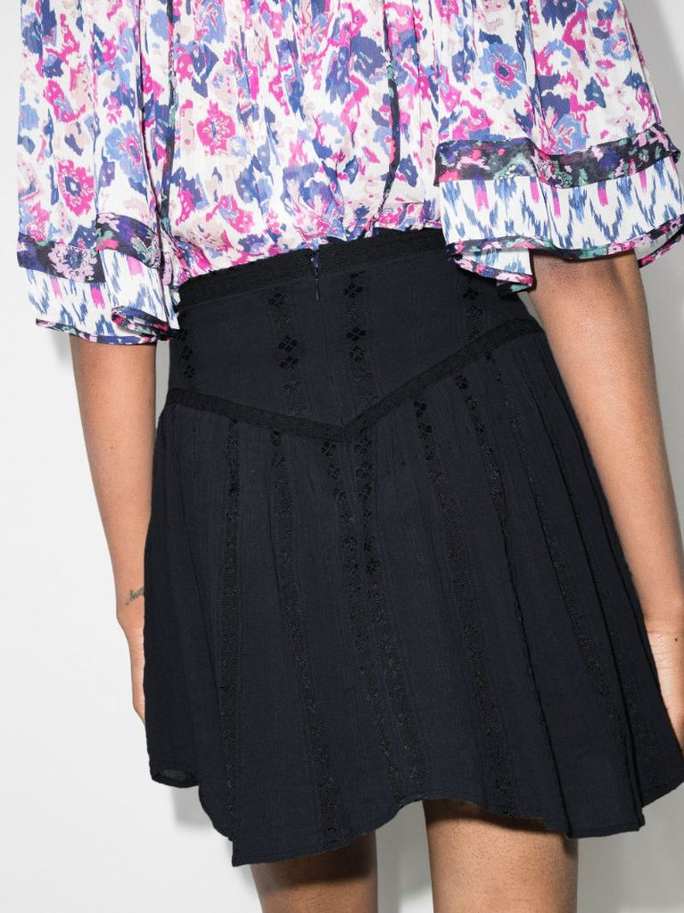 Jorena High Waist Cotton Mini Skirt