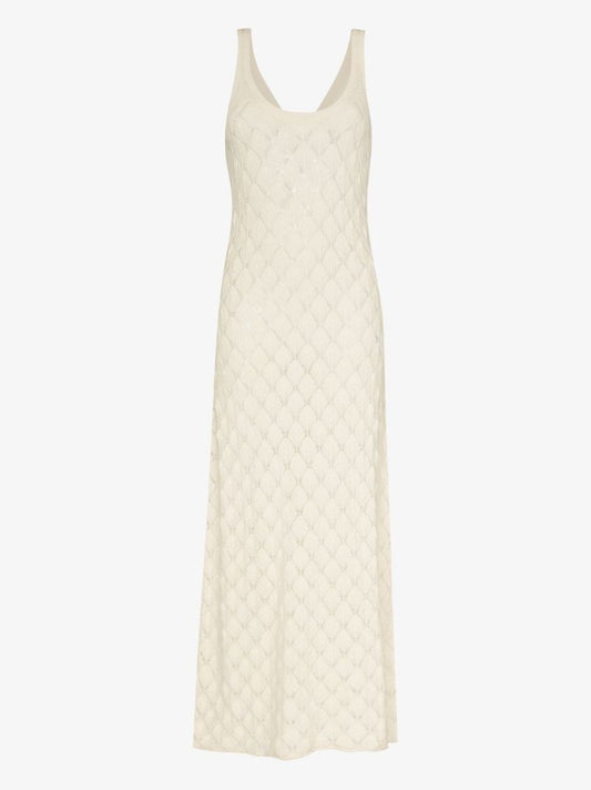 Open Knit Cashmere Maxi Dress