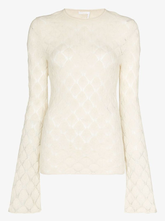 Open Knit Cashmere Sweater