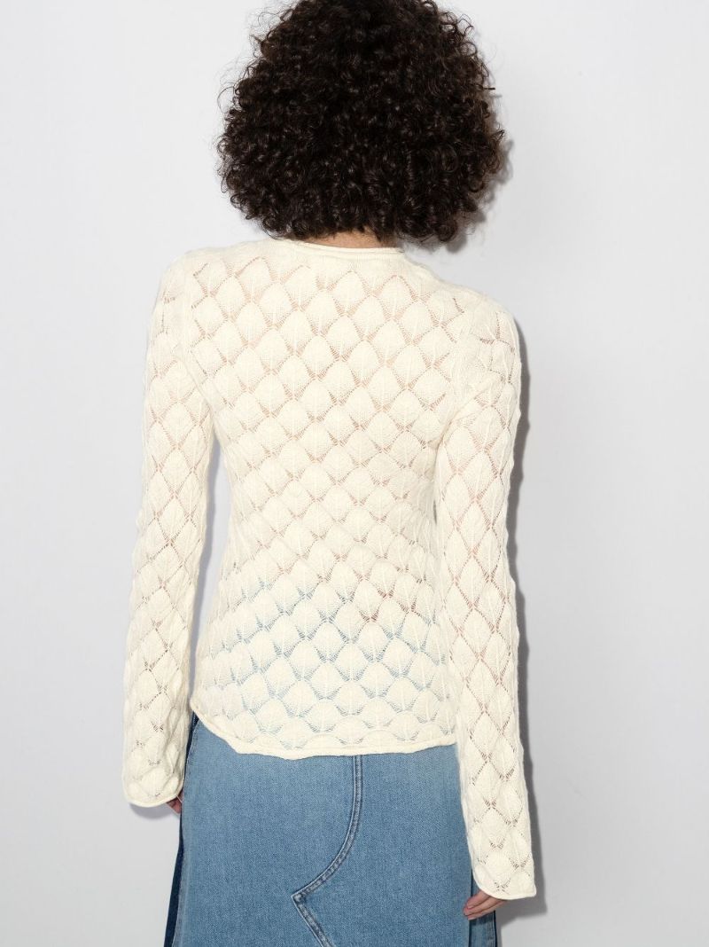 Open Knit Cashmere Sweater