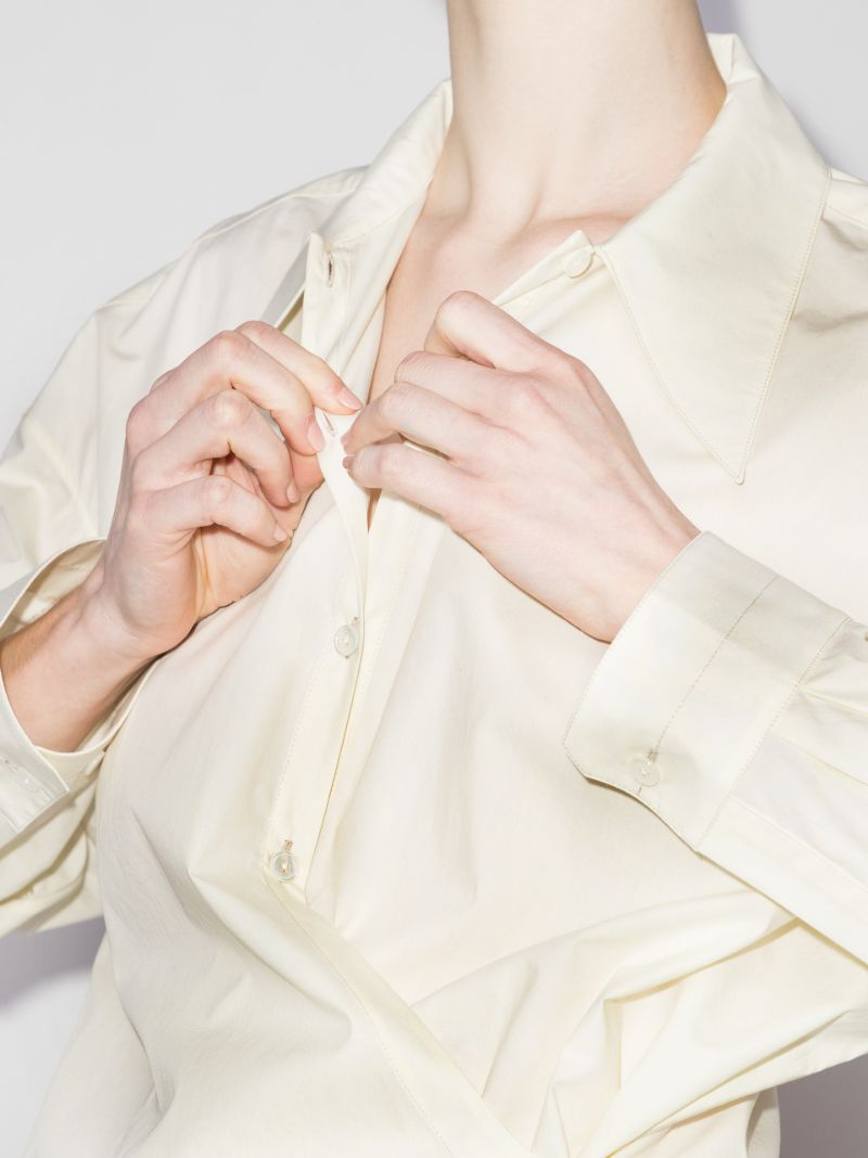 Twisted Cotton Poplin Shirt