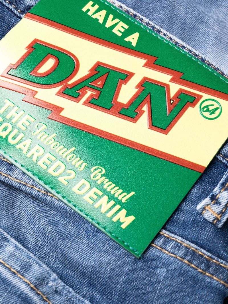 Blue Super Twinky Distressed Skinny Jeans