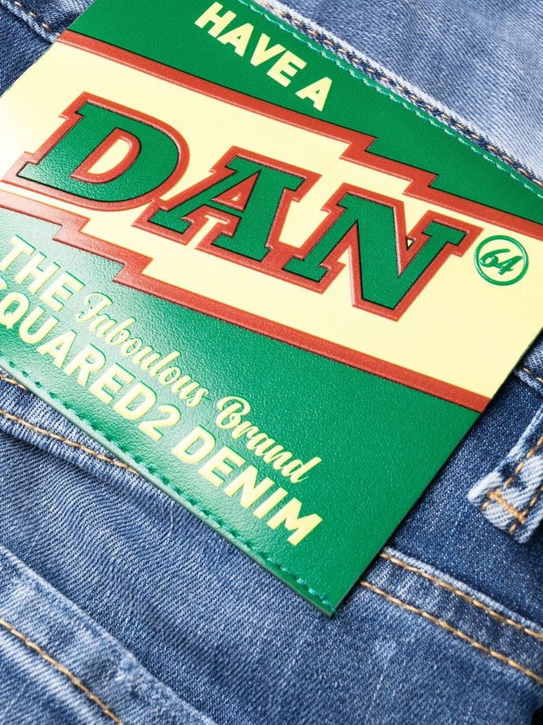 Blue Super Twinky Distressed Skinny Jeans