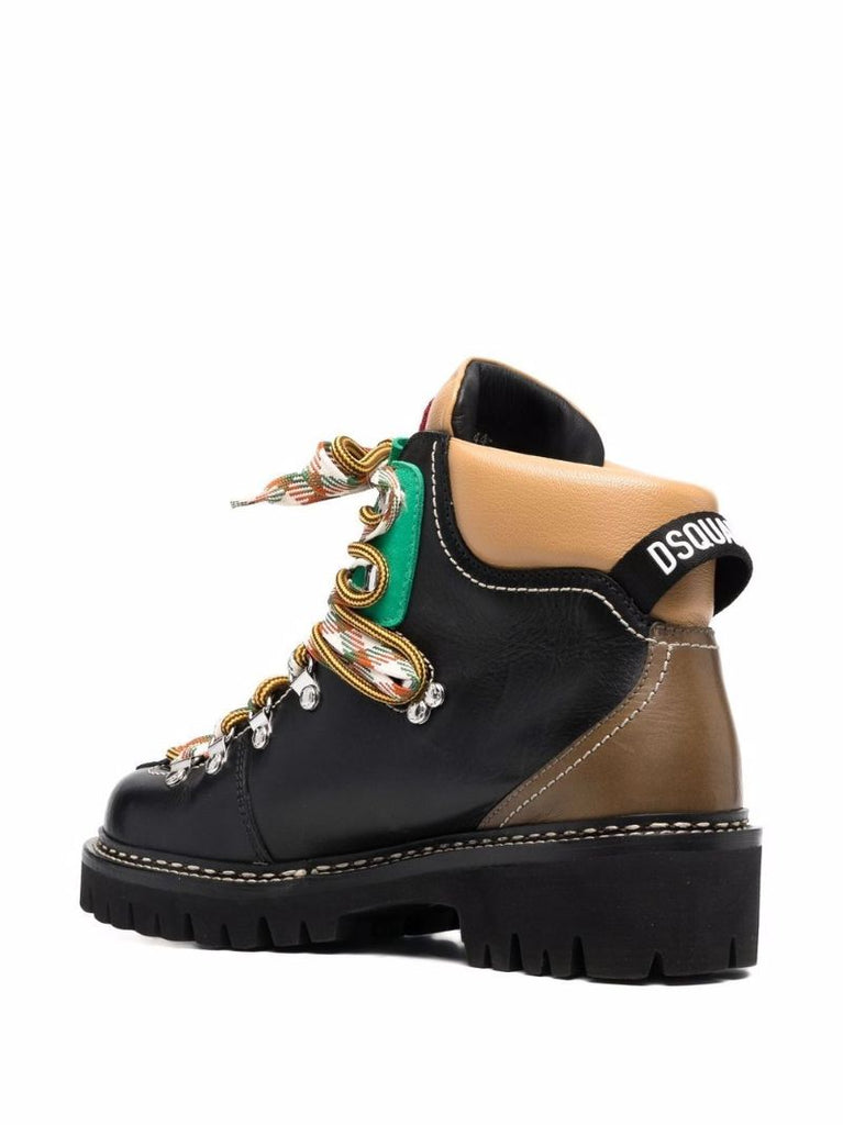 Black Leather Hiking Boots