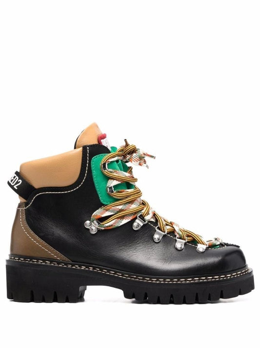 Black Leather Hiking Boots