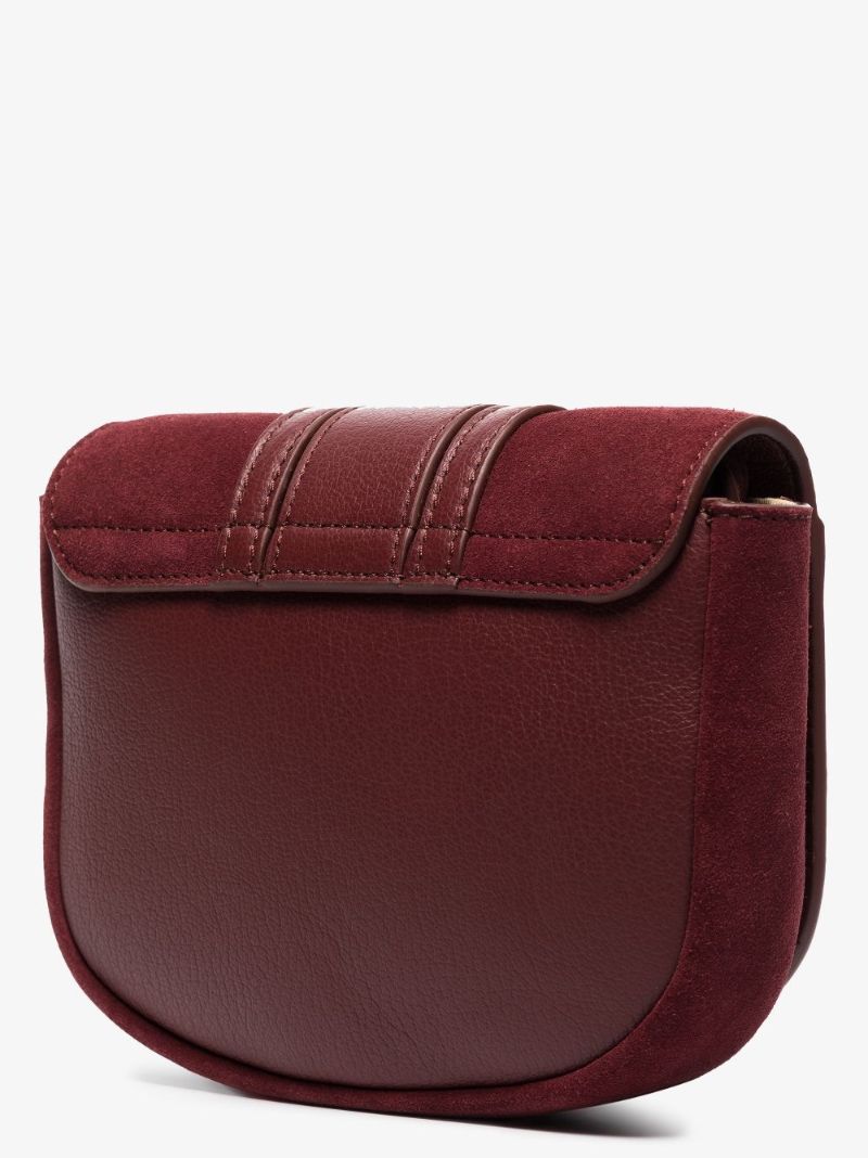 Red Hana Mini Leather Cross Body Bag