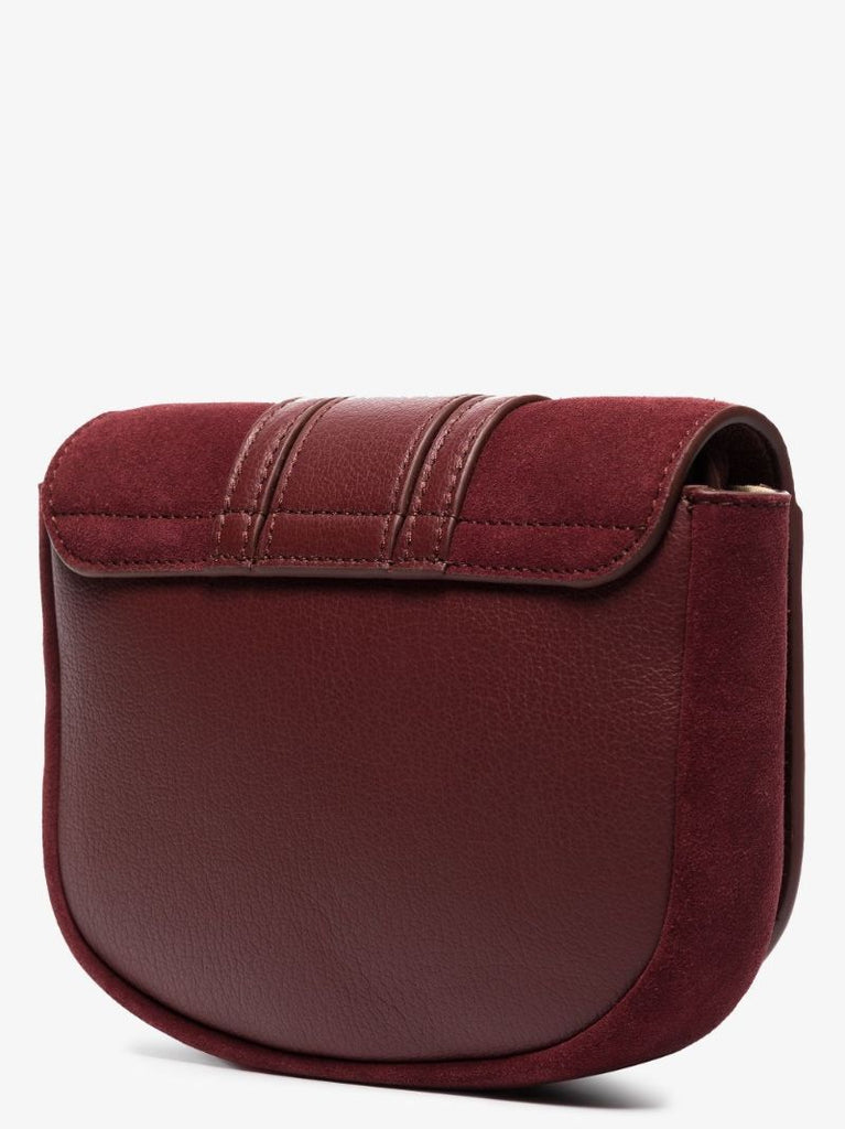 Red Hana Mini Leather Cross Body Bag