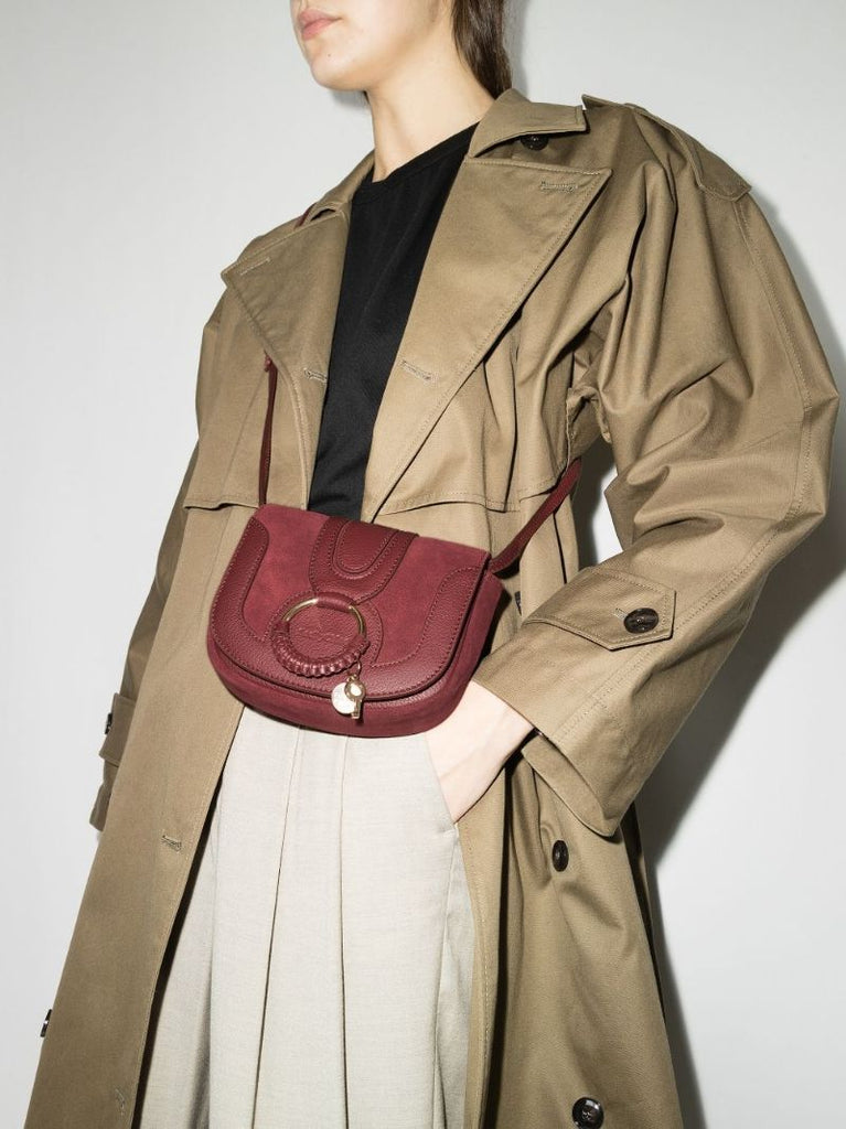 Red Hana Mini Leather Cross Body Bag