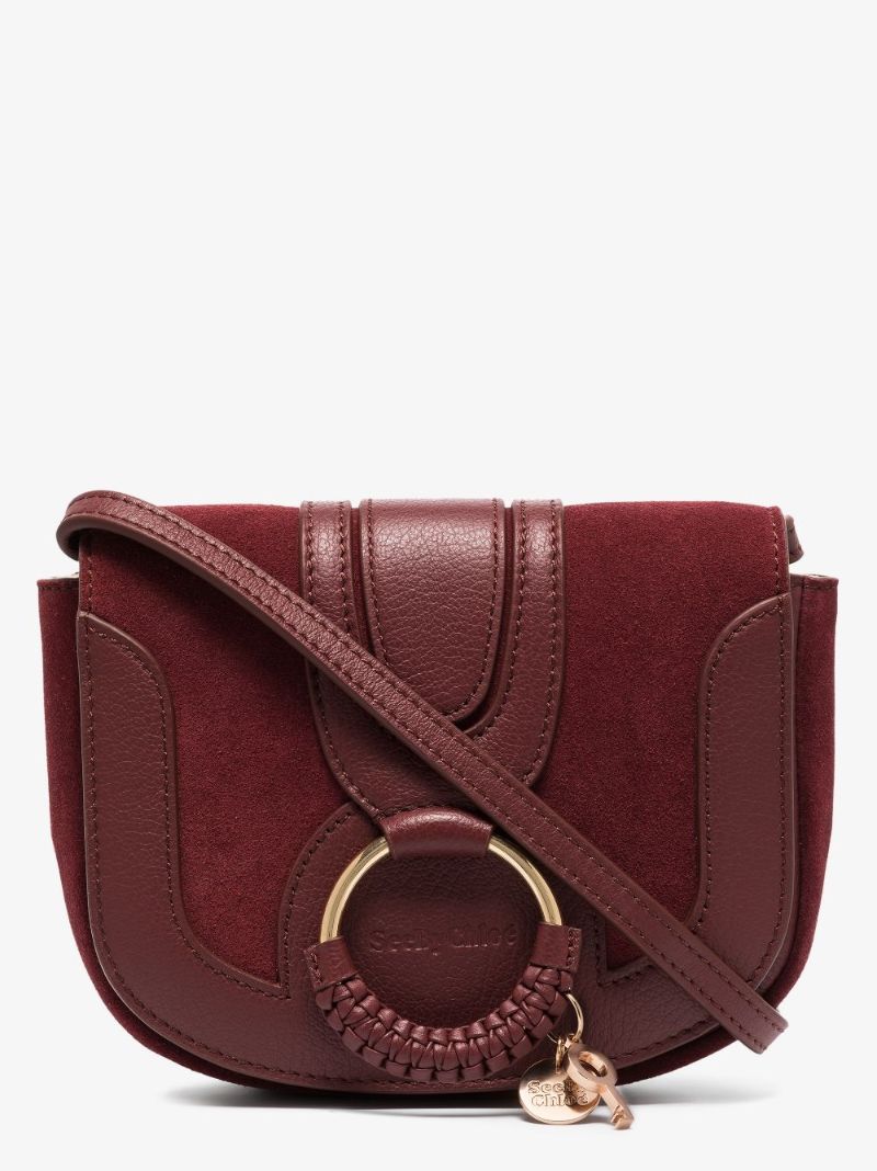 Red Hana Mini Leather Cross Body Bag
