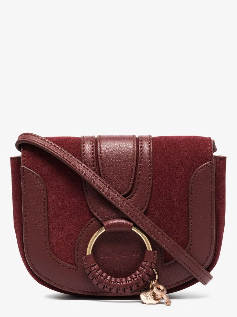 Red Hana Mini Leather Cross Body Bag