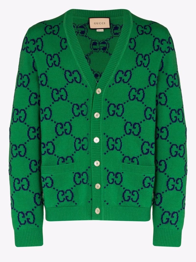 Gg Intarsia Wool Cardigan