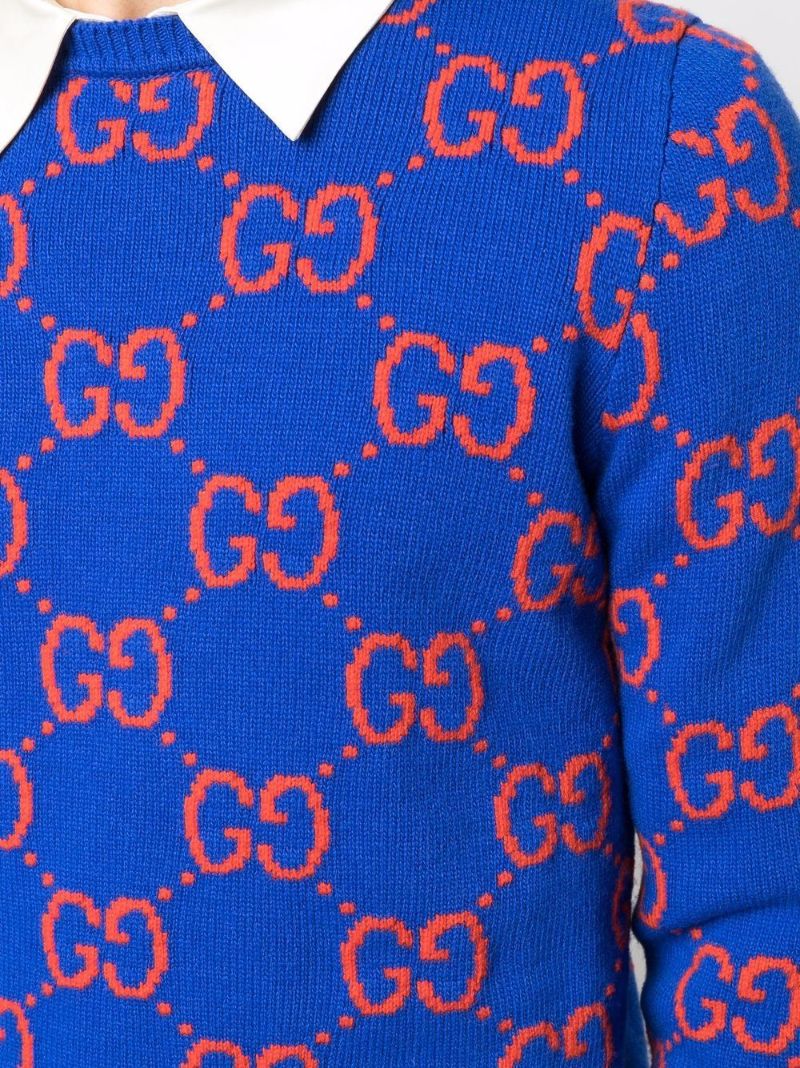 Gg Intarsia Wool Sweater