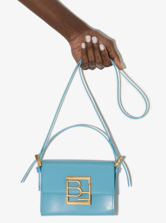 Blue Fran Mini Leather Shoulder Bag