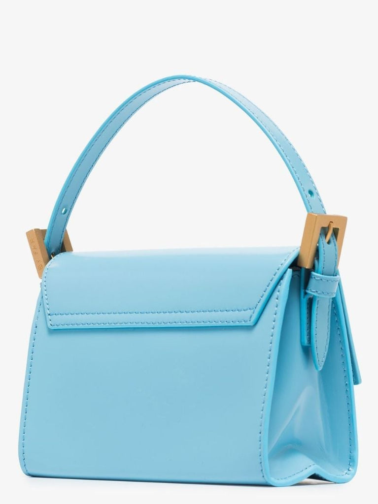 Blue Fran Mini Leather Shoulder Bag