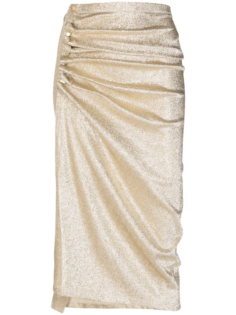 Gold Draped Lurex Skirt