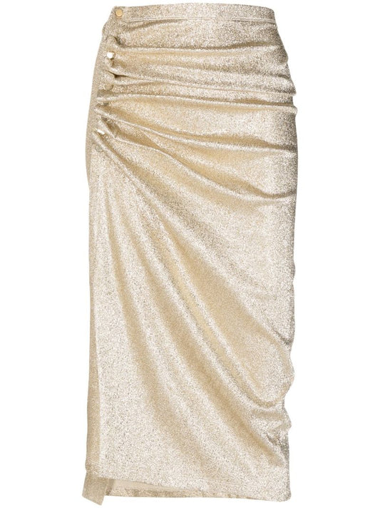 Gold Draped Lurex Skirt