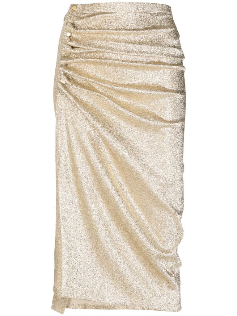 Gold Draped Lurex Skirt