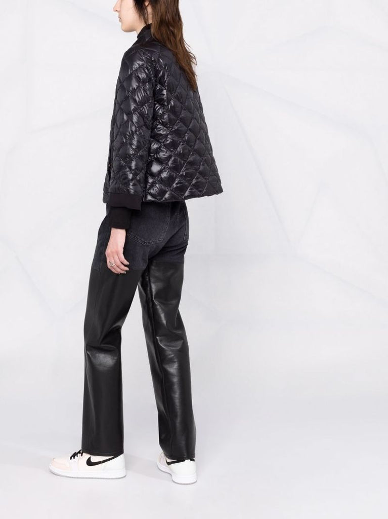 Black Ultralight Diamond-quilted Jacket