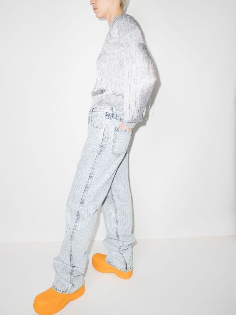 Metallic Fringed Sweater