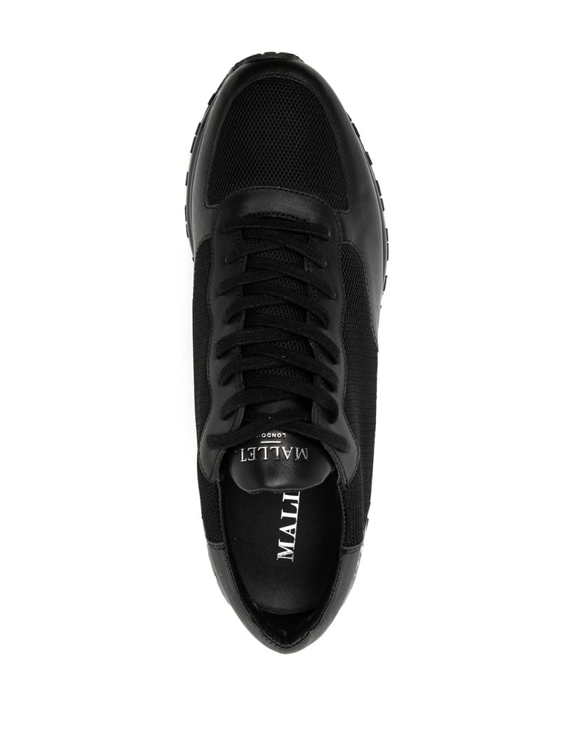 Black Popham Gas Leather Sneakers