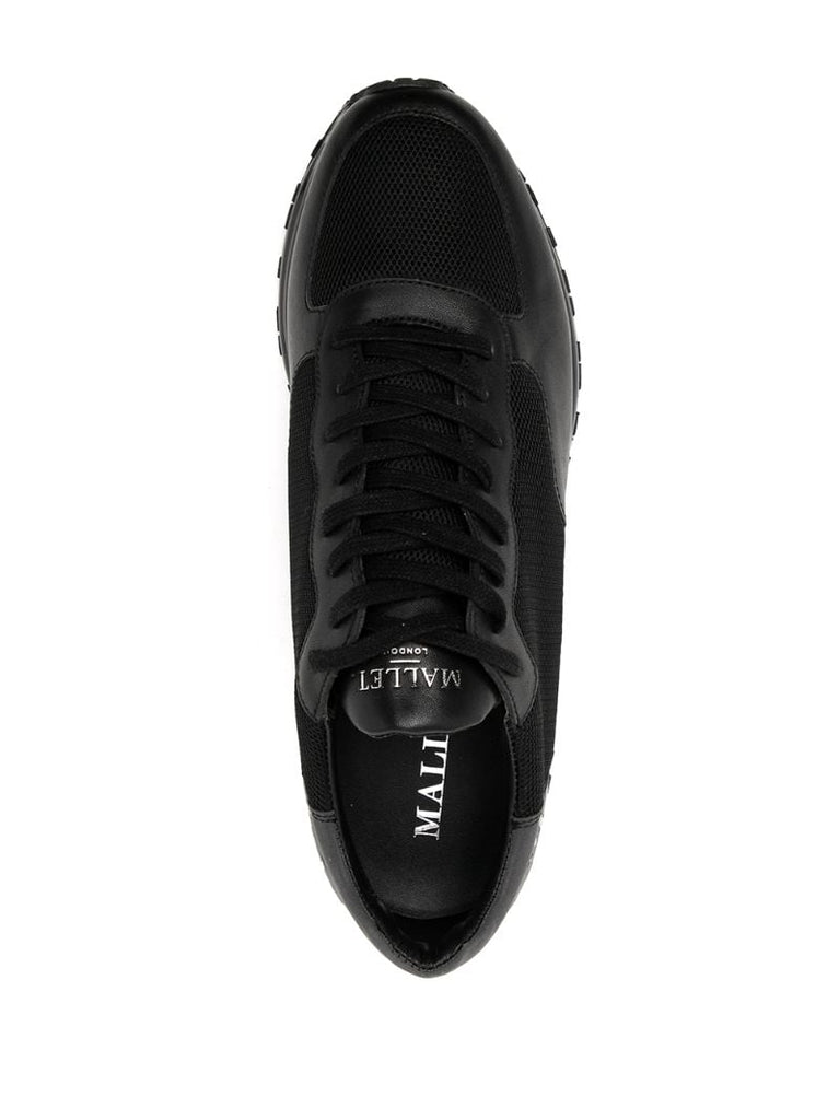 Black Popham Gas Leather Sneakers