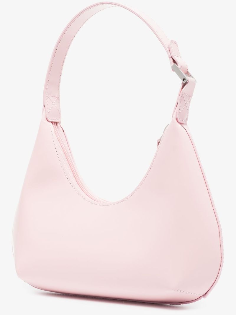Pink Baby Amber Patent Leather Shoulder Bag