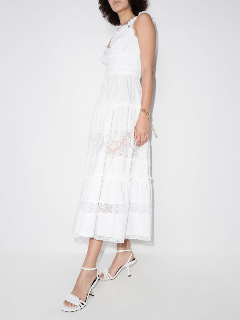 Tiered Lace Midi Dress