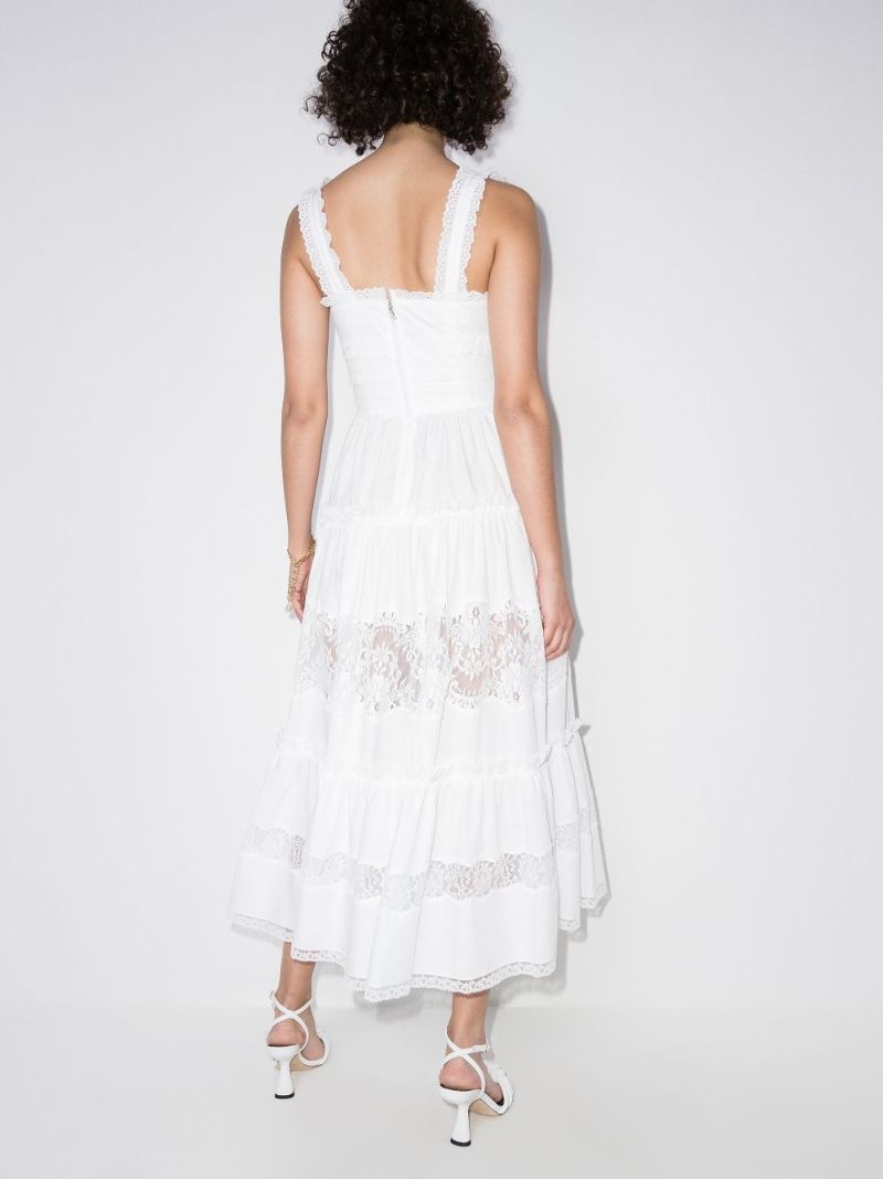 Tiered Lace Midi Dress