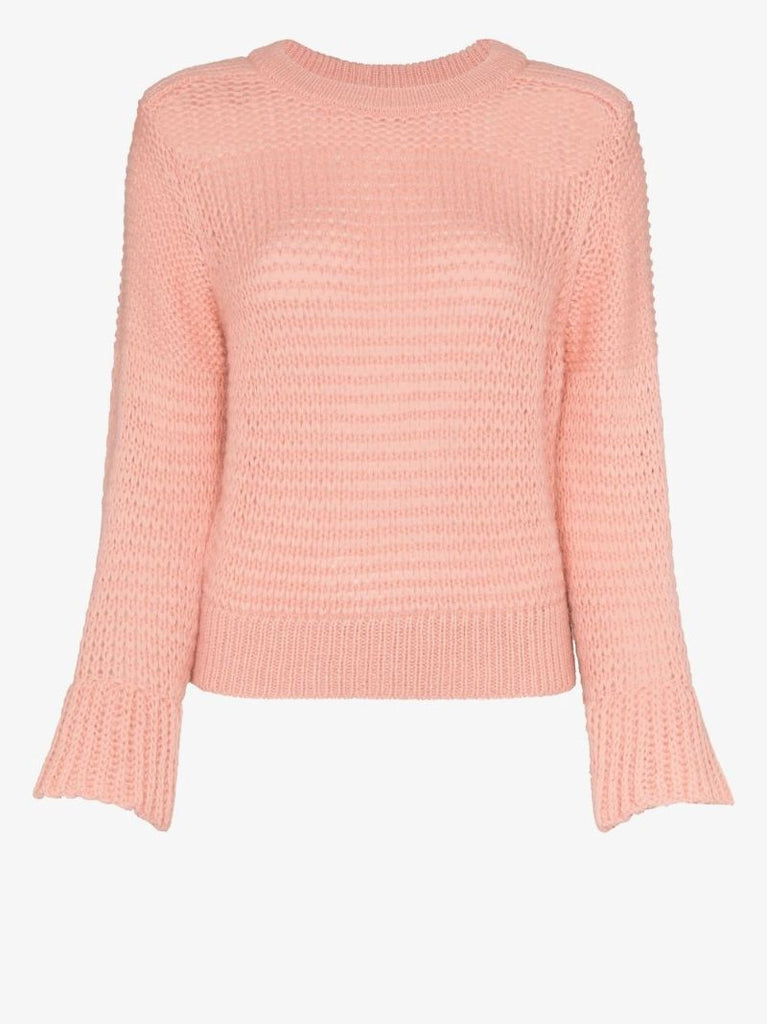 Bell Sleeve Knitted Sweater