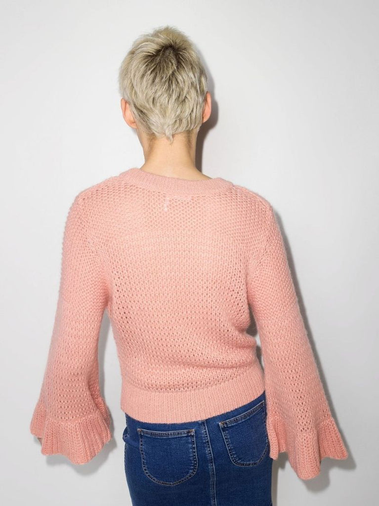 Bell Sleeve Knitted Sweater