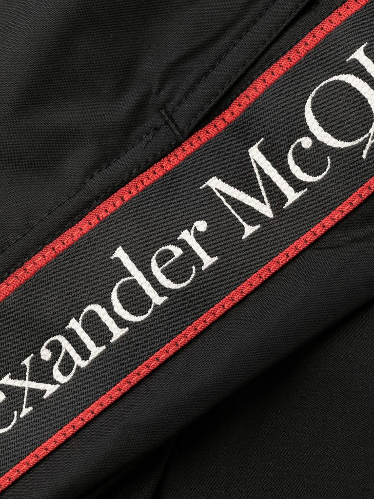 Black Logo Tape Swim Shorts